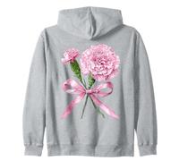 Enero Nacimiento Flor Rosa Clavel Floral Floración Sudadera con Capucha