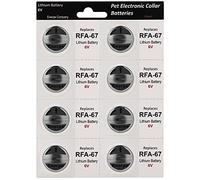 Enerpe RFA-67 RFA-67D-11 - Batería de repuesto (6 V, compatible con collares electrónicos PetSafe, 8 unidades)