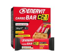 Enervit Carbo Bar C2:1PRO Salty Caramel, Barritas Energéticas, 30g de Carbohidratos, Sabor Caramelo Salado, Con Sodio, para Deportes de Resistencia, Sin Gluten, VeganOK, 12 Barritas de 45g
