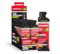 ENERVIT Carbo Gel C2:1PRO con Sodio, Gel Energético para Deporte Intenso, 40g de Carbohidratos, Cero Grasas, Sin Gluten, Sabor Lime, Vitamina B1, Ideal para Atletas, 200mg de Sodio, Paquete de 24
