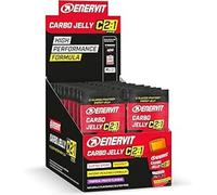 Enervit, Enervit Carbo Jelly C2:1PRO Envase de 50gr, Gelatina con Carbohidratos con Vitamina B1, Sin Grasas y Sin Gluten, Sabor Frutas Tropicales