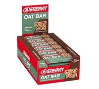 Enervit, Oat Bar Oat & Chocolate Chip, Hafer-Riegel Ohne Gluten mit Zartbitterschokoladen-Stückchen, mit Vitamin B1, Energiesnack für Outdoor-Sport und Freizeit, 25 Riegel à 50 g