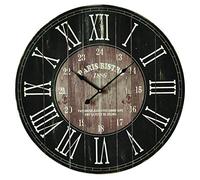 Enesco, 2 Relojes negros de madera para colgar estilo "Bistro París"