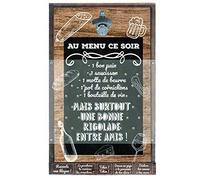 Enesco, 4 abrebotellas con forma de cartel de menú