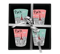 Enesco, 4 tazas con escenas de París