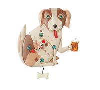 Enesco Allen Designs - Reloj para perro sin huesos, 12.6 pulgadas