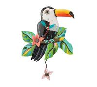 Enesco Allen Designs Toucan Tom - Reloj de pared, 10.63 pulgadas