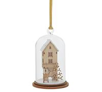 Enesco, Campana de Kloche de Milbrook "Feliz Navidad", Home & Navidad deco, madera sostenible