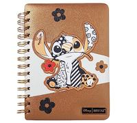 Enesco Disney Britto Midas Lilo and Stitch Flower Cuaderno diario, 6 x 8 pulgadas, multicolor