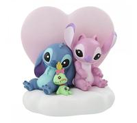 Enesco disney showcase figura iluminada de lilo y stitch angel y scrum