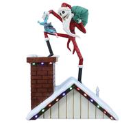 Enesco Disney Showcase - Figura iluminada de Papá Noel de Pesadilla Antes de Navidad, 10.24 Pulgadas, Multicolor