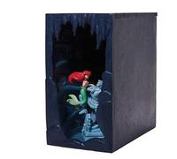 Enesco Disney Showcase - Sujetalibros Iluminado de La Sirenita Ariel's Secret Grotto, 9 Pulgadas, Multicolor