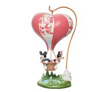 Enesco Disney Traditions by Jim Shore Mickey y Minnie Mouse en figura de globo de aire en forma de corazn, 10,75 pulgadas, multicolor
