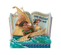 Enesco Disney Traditions by Jim Shore Moana The Ocean Chose Me Story Book Figurita, 7 pulgadas, multicolor
