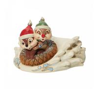 Figura enesco disney chip & dale en trineo navideño