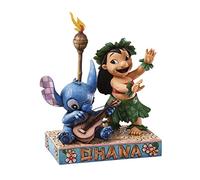 Figura enesco disney lilo y stitch con guitarra hawaiana