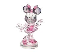 Enesco Figura decorativa Disney Facets Minnie Mouse posando – acrílico rosa – 3.94 Inch