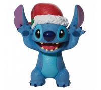 Enesco Figura miniatura Disney Navidad Stitch – Resina de piedra, multicolor, 3.25 pulgadas