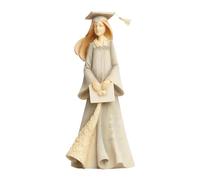 Enesco Foundations - Figura de Resina de Piedra para niña de graduación, 19,5 cm