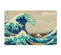 Enesco France Katsushika Hokusai - Mantel Rectangular (16,5 x 11,3 Pulgadas, 42 x 29 cm), Color Azul