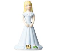 Enesco Growing Up Girls Blonde Age 10" Figura de Porcelana, 5.5 Pulgadas