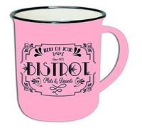 Enesco Home Decor - Tazas de Estilo Retro Bistrot, Multicolor, única