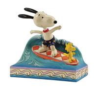 Enesco Jim Shore - Figura de Snoopy Surfing