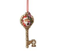 Enesco Jim Shore Heartwood Creek 6008099 - Adorno de Llave de Navidad