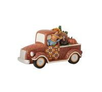 Enesco Jim Shore Heartwood Creek - Figura de camioneta de cosecha de cuatro estaciones