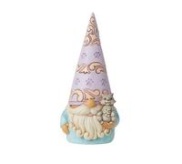 Enesco Jim Shore Heartwood Creek - Figura Decorativa de gnomo con Gato