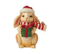 Enesco Jim Shore Heartwood Creek - Figura en Miniatura de Conejito de Navidad, 9,5 cm, Multicolor