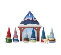 Enesco Jim Shore Heartwood Creek - Juego de Figuras de gnomo pequeño Pero milagroso de Navidad, 3.125 Pulgadas, Multicolor