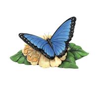 Enesco Jim Shore Heartwood Creek Mini Azul Morpho Mariposa - Resina de Piedra Pintado a Mano Fabricado Coleccionable Animal Decorativo Mini figuritas Decoración del Hogar Estatua, 7,5 cm