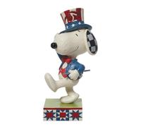 Enesco Jim Shore Peanuts Patriotic Snoopy - Figura Decorativa (14 cm), Multicolor