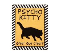 Enesco nuestro nombre es barro por Lorrie Veasey Psycho Kitty imán, 1/4-inch