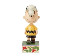 Enesco Peanuts by Jim Shore Snoopy On Charlie Brown's Head - Figura Decorativa