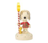 Enesco Peanuts by Jim Shore Snoopy y Woodstock - Figura iluminada con estrella de pie, 7 pulgadas, multicolor