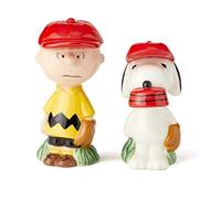 Enesco Peanuts Charlie Brown and Snoopy Salt and Pepper Set 6002277 New
