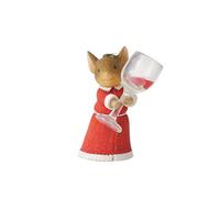 Enesco Tails with Heart Christmas Delivery More Wine Please Figura en Miniatura, 5.1 cm, Multicolor