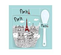 Enesco, Taza con cucharita azul "París"
