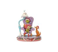 Enesco The Grinch by Jim Shore Grinch In A Large Chair - Figura iluminada