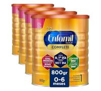 Enfamil Complete 1 Leche infantil para lactantes de 0 a 6 meses de edad, fórmula para bebés recién nacidos - 800 gr (Paquete de 4)