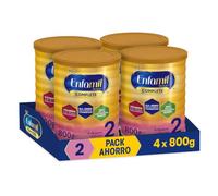 Enfamil Complete 2 - Fórmula leche infantil de continuación para lactantes bebés de 6 a 12 meses - Pack mensual de 4 latas x 800 gr