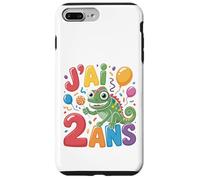 Enfant Cheval Gecko 2ans Anniversaire Garcon Fille lézard Carcasa para iPhone 7 Plus/8 Plus