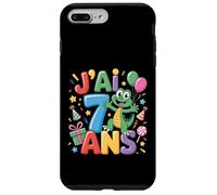 Enfant Cheval Gecko 7ans Anniversaire Garcon Fille lézard Carcasa para iPhone 7 Plus/8 Plus