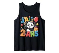 Enfant Panda Enfant 2nd Anniversaire Garcon Fille Panda Camiseta sin Mangas