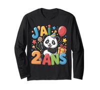 Enfant Panda Enfant 2nd Anniversaire Garcon Fille Panda Manga Larga
