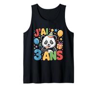 Enfant Panda Enfant 3ans Anniversaire Garcon Fille Panda Camiseta sin Mangas