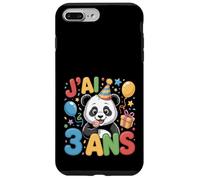 Enfant Panda Enfant 3ans Anniversaire Garcon Fille Panda Carcasa para iPhone 7 Plus/8 Plus