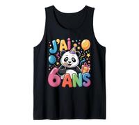 Enfant Panda Enfant 6ans Anniversaire Garcon Fille Panda Camiseta sin Mangas